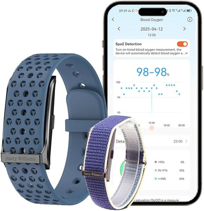 Smart Bracelet Activity Fitness Tracker, Health Wristband, Screenless Ultra Lightweight 17g Wearable 24/7 BP Health Monitor, 100+ Modes, Improve Sleep, Heart Rate Tracking for Women Men Free App