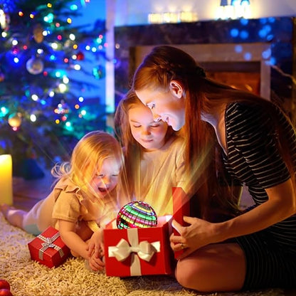 Flying Orb Ball (Red, 2025 Upgraded) with Dazzling Lights, Magic Hover Spinner, Cool Boomerang Drone, Floating Cosmic Globe, Kids Outdoor Toys, for 6 7 8 9 10 Year Old Boys Girls