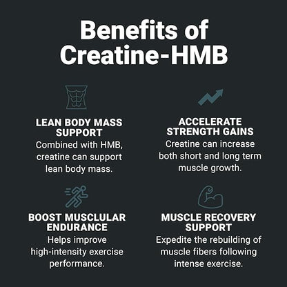 Wilderness Athlete - Creatine HMB - Micronized Creatine Monohydrate Powder HMB and Vitamin D3 Supplement - Creatine Powder Butyrate Supplement - Best Rated Creatine for Women & Men