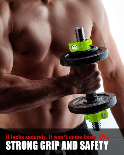 Narrow Barbell Clips 2.5cm Width for Olympic Bars, 0.9-1.18inch Adjustable Weight Clamps, Quick Release Locking Collars for Weightlifting