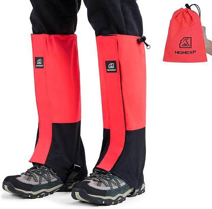 Leg Gaiters 100% Waterproof Adjustable Shoe Snow Boot Guard Gators for Hiking Shoe Cover Hunting Snowshoeing Climbing Walking for Women Men