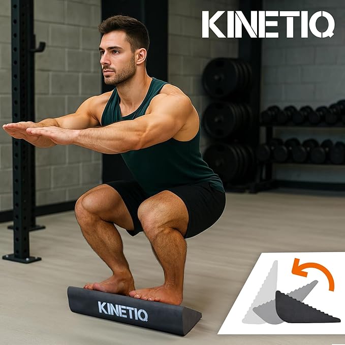 Plantar Fasciitis Relief Foot And Calf Stretcher - Ankle Strengthener, Achilles Tendonitis Relief, Calf Roller, Incline Board for Calf Stretching, Foot Rocker, Rocking Slant Board, Ankle Rehab