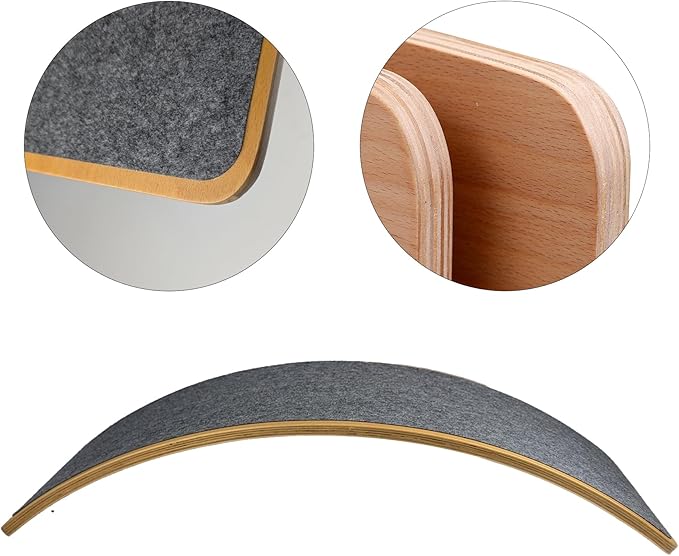 Ultimate Balance Board Kids - Natural Wood Wobble Board for Kids, Montessori Waldorf Toy, Ideal Gift for Ages 3-8; Perfect for Balance Boards for Adults, Physical Therapy & Indo Board Exercises