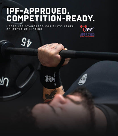 Gymreapers Weightlifting Wrist Wraps (Competition Grade) 18" Professional Quality Wrist Support