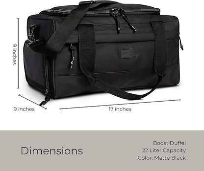 Vooray 22L Boost Duffle Bag – Small Gym Bag for Men and Women, Lightweight Travel Duffel with Shoe Compartment, Durable Sports Tote for Fitness, Training, Overnight Use, and Weekend Trips