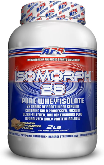 APS Nutrition Isomorph Protein Powder Supplement | Whey Protein Isolate | Ultra- Filtered | 28g Protein | Cinnamon Graham Cracker, 2 Pound (Pack of 1)