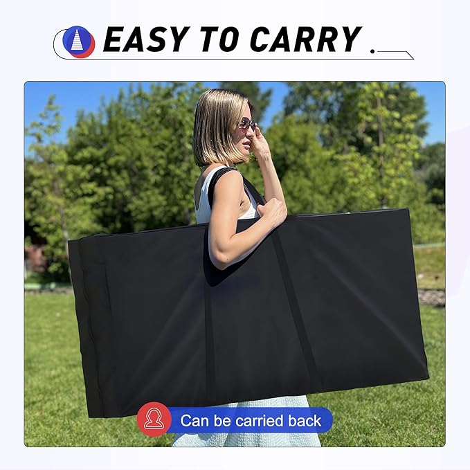 4x2 Ft Cornhole Boards Set, Premium Regulation Size Cornhole Boards with 8 All-Weather Bean Bags, Carrying Case and Scoreboard