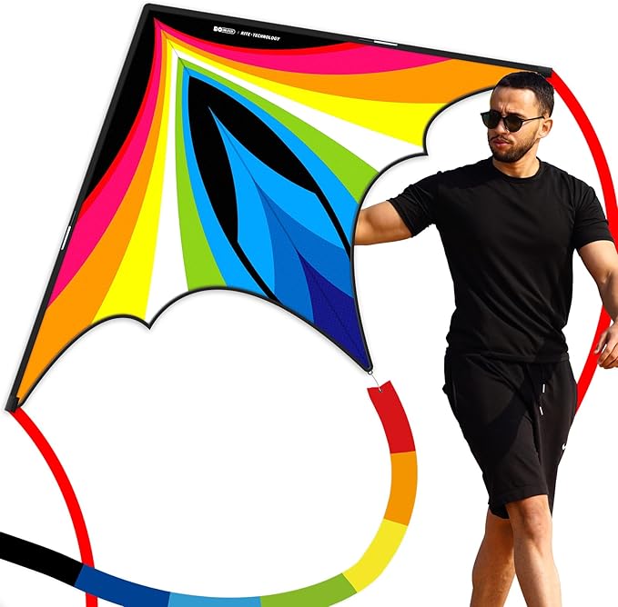Triangular-Shaped Kite - Easy to Control, with an Eye-catching Design, it is Perfect for Outdoor Entertainment and Suitable for Beginners to use.