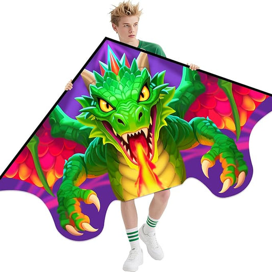 Xida Kites for Kids Ages 4-8, Large Kite for Adults, Easy to Fly Beach Kites with Handle and