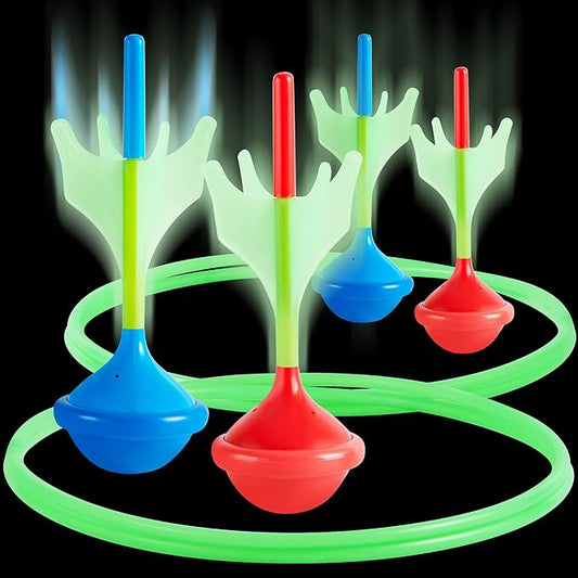 JOYIN Lawn Darts Game Set for Kids and Adults - Glow in The Dark Outdoor Lawn Games for Adults and