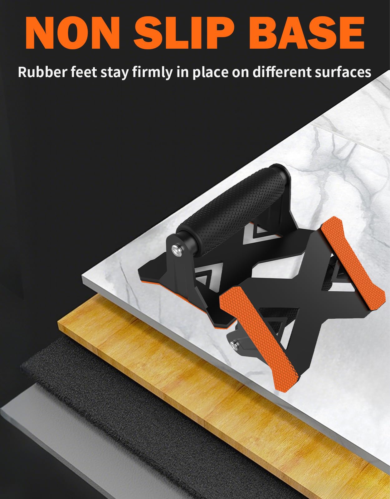 Fitarc Push Up Bars, Heavy Duty Steel Push Up Handles with Non-Slip Base