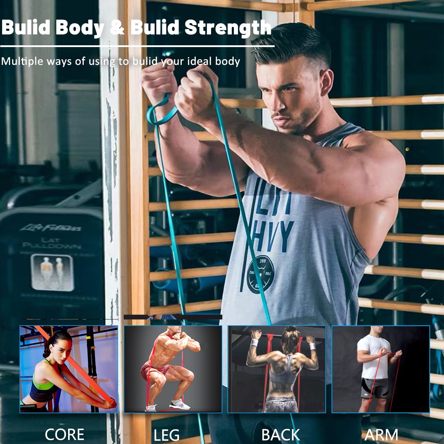 Resistance Bands, Pull Up Assist Bands - Workout Bands, Eexercise Bands for Working Out, Fitness