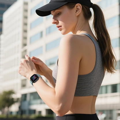 Braided Stretchy Band for Fitbit Versa 4/Versa 3/Sense 2/Sense Watch Band Women Men,Parachute-style Buckle Nylon Sport Wristband Soft Fabric Elastic Loop Strap Accessories for Versa 4/3