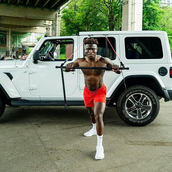 Redge Fit™ Complete Portable Full Body Home Gym Park Workout Set I Best Gift for Christmas I Resistance Bands for Beginners to Elite Athletes I Train Insane (with Free app)