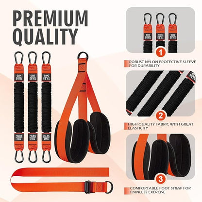 LEEKEY Resistance Bands, Exercise Bands with Handles,Pull Up Assist Bands - Bands for Working Out,Band for Men and Women Fitness Training, Physical Therapy,Home Workouts