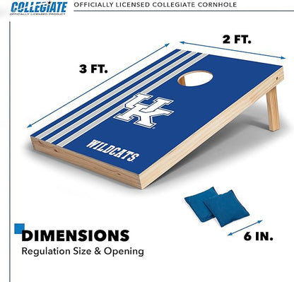 2' x 3' Solid Wood Cornhole Set with Direct Print HD Team Graphics – Great Gift for Any NCAA Fan! Bean Bag Toss Family Outdoor Games