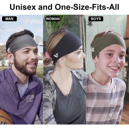 Vgogfly Running Headbands for Men Sweatbands Sports Sweat Bands Mens Workout Thin Fitness Gym Yoga