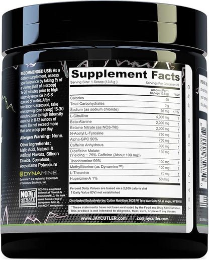 Cutler Nutrition High Stim Pre Workout Powder Prevail Rush Preworkout for Men & Women for Intense Pumps Energy and Focus with Caffeine NO3T Betaine and Dynamine | Cotton Candy Grape (20 Servings)