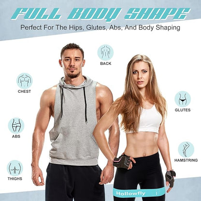 12 Pcs Latex Resistance Loop Exercise Bands for Booty Workout Stretch Exercise Bands Non Slip for Legs Squat Resistance Loop Women Men Starter Butt Hip Thigh Fitness