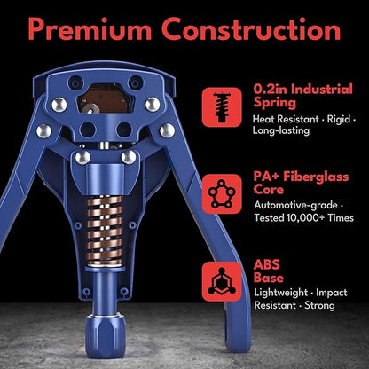 Thigh Master, 0–132lbs Adjustable Resistance, 3-in-1 Pelvic Floor Exercise Devices, Inner Thigh Exerciser, Kegel Exercise for Men & Women, Home Gym Fitness