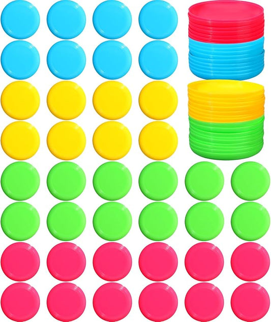 Hiboom Kids Flying Discs 3.4 Inch Mini Classic Flying Disks Bulk Soft Flyer Toy for Outdoor Pets