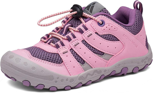 Mishansha Kids Hiking Boots Toddler Girls Boys Hiking Shoes Water-Resistant Anti-Collision Non-Slip