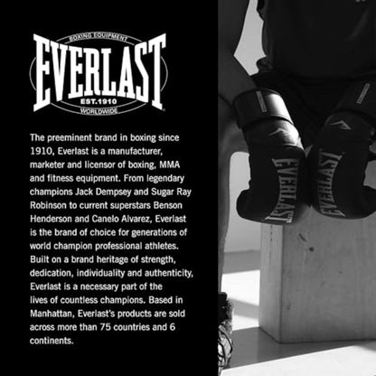 Everlast Elite 2 Boxing Gloves | Women, Men, Heavy Bag | Black/Gold | 14oz