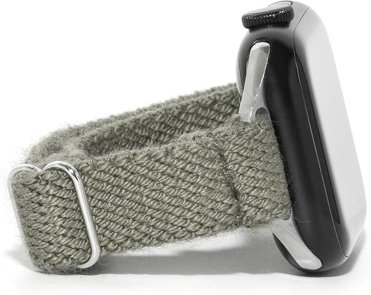 Braxley Bands - Organic Cotton Watch Bands For Women and Men, Compatible With All Apple Watch Sizes and Series - Washable, Sweat-Absorbent, Breathable Fit, Elastic Smart Watch Bands