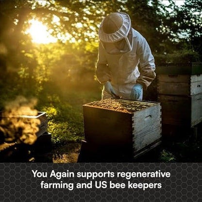 You Again Super Honey Clean Energy Gel, Honey & Himalayan Salt | Electrolyte Replenishment Running Fuel | Endurance Workouts & Cycling Gel | Paleo & Carnivore Snack | Gluten-Free | USA Made | 24-Pack