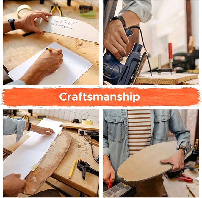 XCMAN Surf Balance Board Trainer with Roller Wooden Exercise Balancing Stability Trainer - Non Slip Surface for Adults Kids|Balance Board for Surfing,Snowboarding,Skateboarding,Hockey,Yoga Training