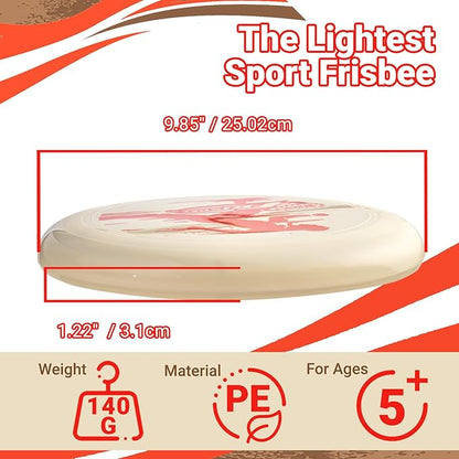 Wham-O Frisbee All Sport Flying Disc 140g, 9.85 Inch, Durable Sports Disc with Non-Slip Grip for Outdoor Beach Backyard Games,Team Sports and Family Fun