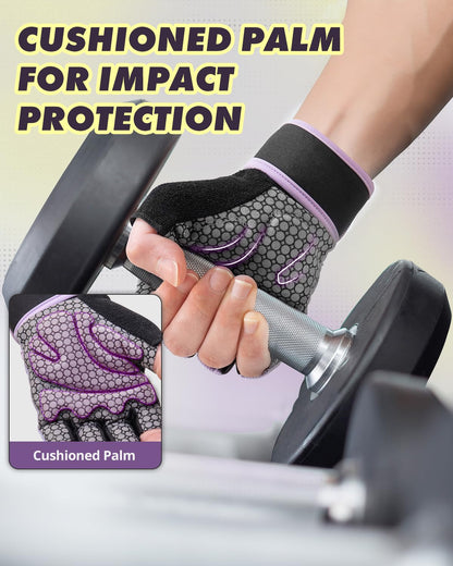 Trideer Weight Lifting Gloves for Women & Men, Wrist Support & Padded Palm
