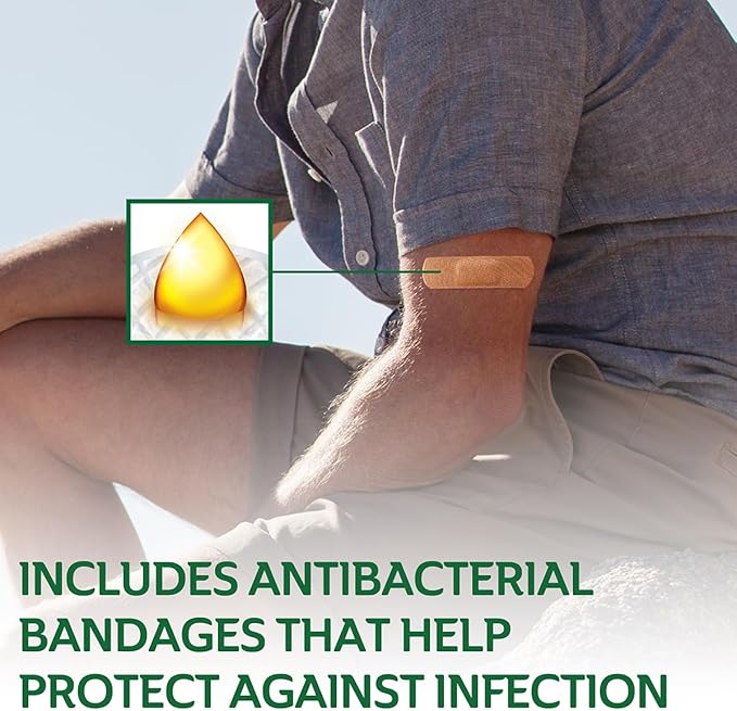 CURAD Assorted Bandages Variety Pack, 300 Count, 6 Styles Including Antibacterial, Waterproof, Sheer, Plastic, Heavy Duty & Flex-Fabric, Protects Scrapes, Cuts & Burns, Latex-Free