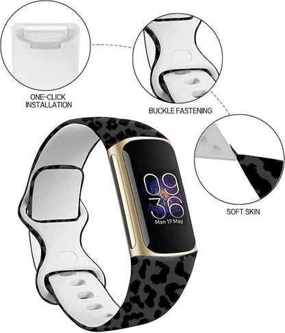 Sport Bands Compatible with Charge 6 /Charge 5 for Women Men,Soft Waterproof Replacement Straps Wristbands for Charge Advanced Fitness Tracker