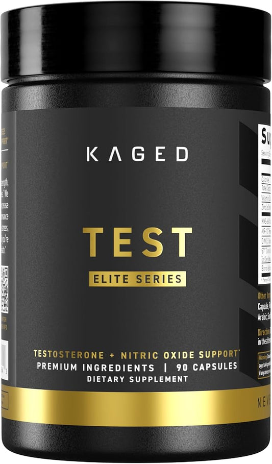 Kaged Test Elite Capsules | Unflavored | Testosterone Booster Ferodrox | Premium Hormone Managment