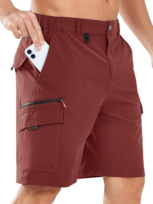 NORTHYARD Men's Cargo Hiking Shorts 9" Lightweight Outdoor Tactical Work Camping Sport Golf Casual