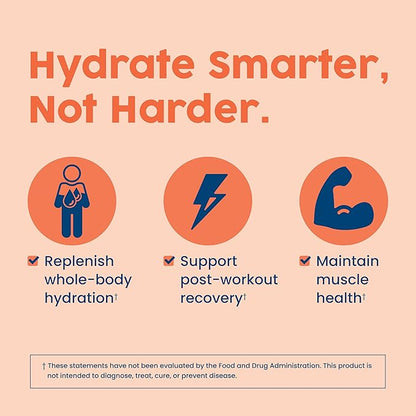 NativePath Native Hydrate Stick Packs, Sugar Free Electrolytes Powder with BCAAs, Peach Mango Hydration, Keto & Paleo Friendly, 30 Servings