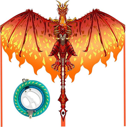Mint's Colorful Life Dragon Kite for Kids & Adults, Easy to Fly Best Beach Kites for Beginners, 300ft Kite String Included