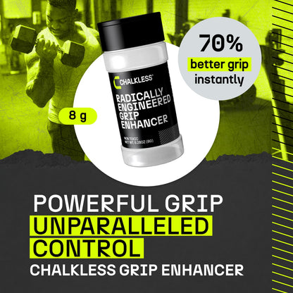 Chalkless Grip Enhancer - Premium Liquid Chalk Alternative & Less Mess Hand Chalk for