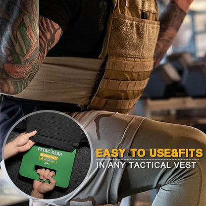 PETAC GEAR Tactical Weights Plates For Weighted Vest For Men Workout,5/10/15/20 LBS Weight Strength Training Vests Equipment Workout Gear