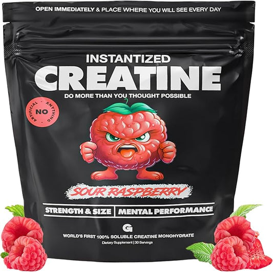 Gains in Bulk Instantized Creatine Monohydrate for Women and Men, Soluble Pre Workout Powder