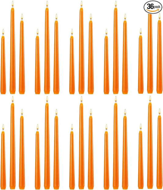 MTLEE Taper Candles 8/10/12 Multi Height Unscented Taper Candles 8 Burn Hours for Dinner Decorative