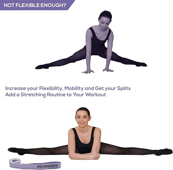 Zenmarkt Ballet Stretch Bands for Flexibility and Strength - Stretch Bands Ideal to Have as Dance Equipment in Every Competition - Suitable for Gymnastics, Cheerleading, and Pilates Training