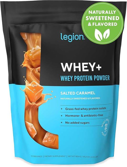 LEGION Whey+ Protein whey Isolate from Grass Fed Cows - Whey Protein Isolate Powder Low Calorie