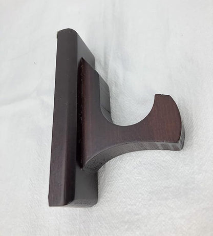 Sword Wall Mount Display Hooks - Wood Sword Holder Rack, Hanger for Martial Arts Weapons, Axe, Knife, Dagger, Lightsaber and Wizard Wand at Home or Office
