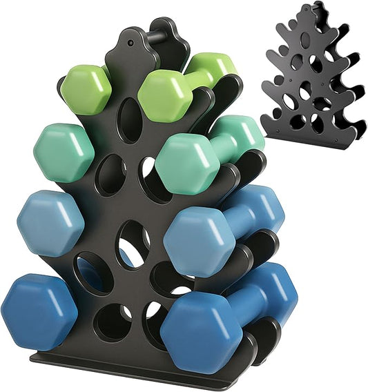 Weight Stand Home Gym Dumbbell Storage Weight Tree Holder (No Dumbbells Rack Only)