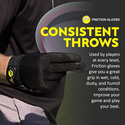 Disc Sports Gloves - Rubberized Palm and Fingers for Amazing Grip on All Your Throws - Perfect for Driving & Putting - Play Your Best in Any Weather