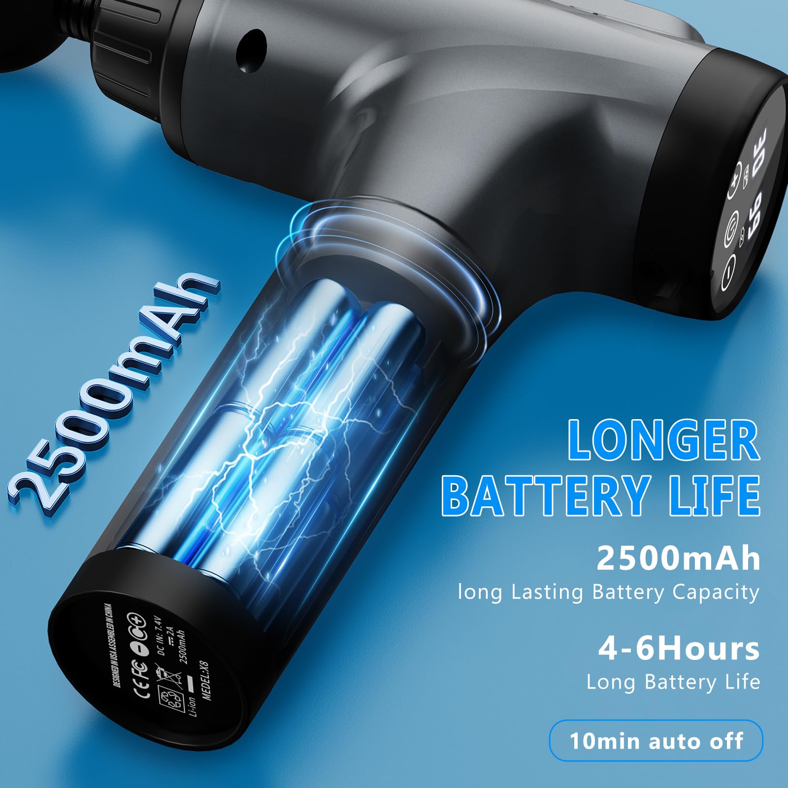 APHERMA Massage Gun, Muscle Massage Gun for Athletes Handheld Electric Deep Tissue Back Massager