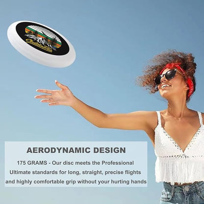 Sun and Snowflake Outdoor Flying Disc Hot and Cold Summer and Winter Element Ultimate Disc 175g for Boys Girls Men Women Birthday Christmas