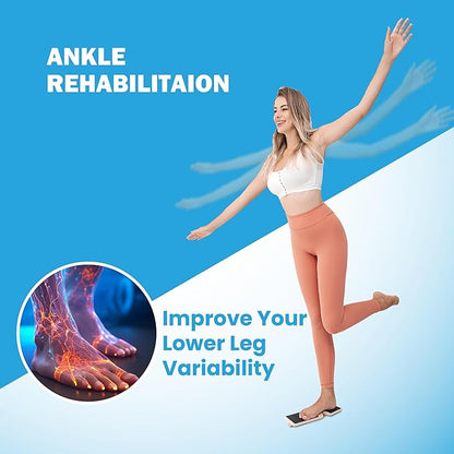 Single Leg Foot Board - Ankle & Foot Exerciser Strengthener, Physical Therapy for Sprained Ankles, Foot Stretcher for Plantar Fasciitis